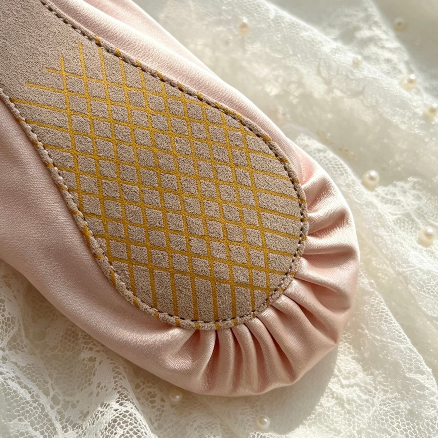 Coquette Satin Ballet-Slipper-Shaped Pencil Pouch — Multi-Use Pen & Makeup Bag for Students